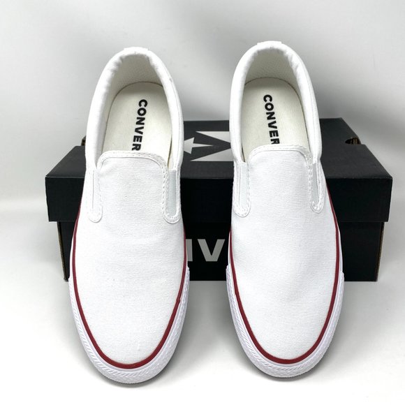Converse Women Size 167940F CTAS BOULE GORE SLIP ON White Canvas Low Top Sneaker - Picture 3 of 11